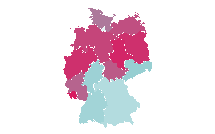 Affinity by region — Legacies, Germany