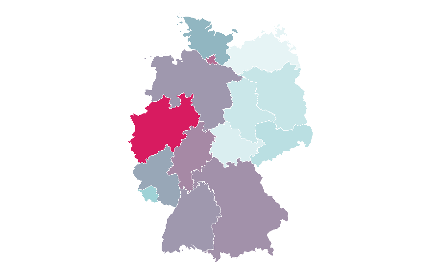 Affinity by region — Legal expenses insurance, Germany