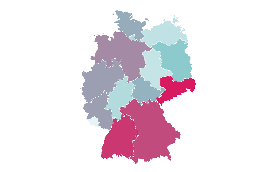 Affinity by region — Lego Friends, Germany