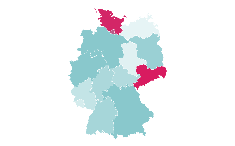 Affinity by region — Lego minifigure, Germany