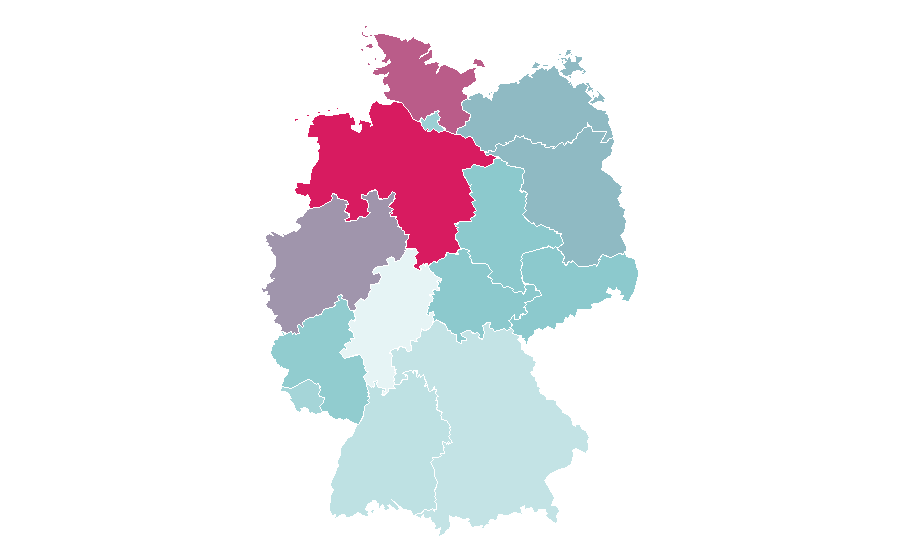 Afinidad por región — Lena Meyer-Landrut, Alemania