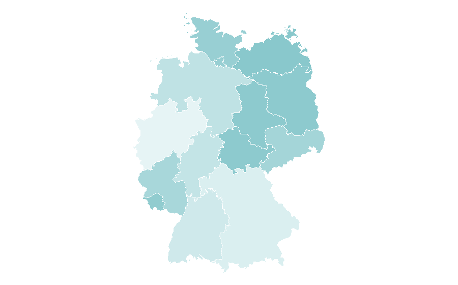 Affinity by region — Lesbian Pride, Germany