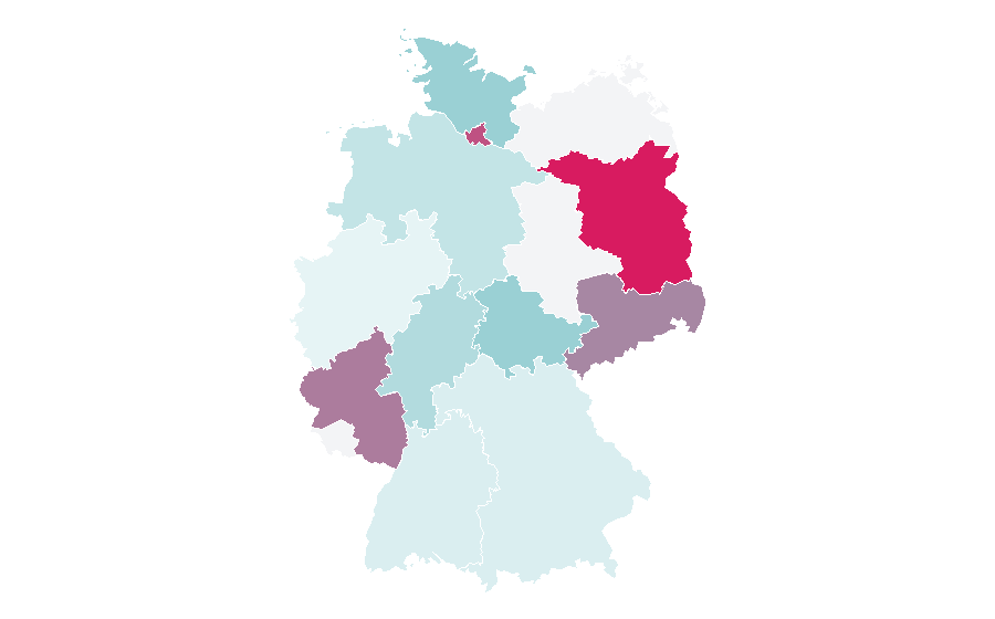 Affinity by region — LGBT social movements, Germany