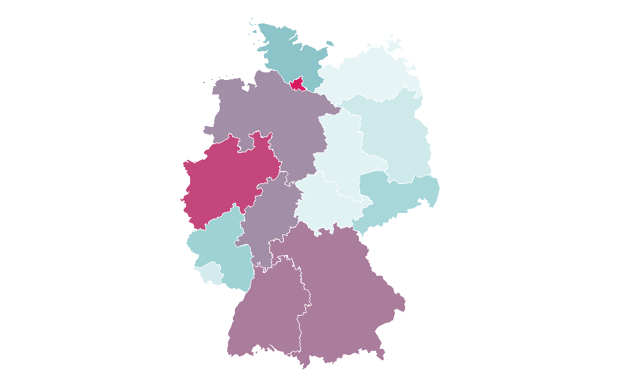 Affinity by region — Liability insurance, Germany
