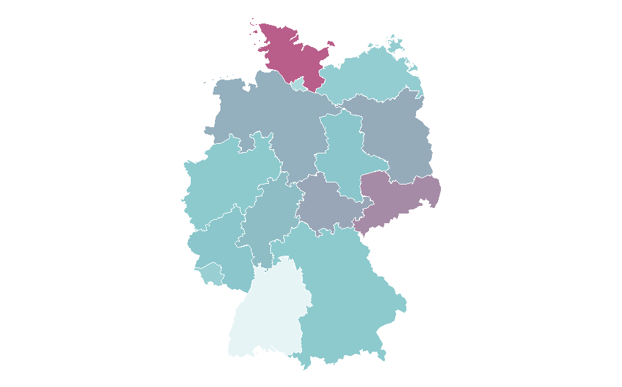 Affinity by region — LibreOffice, Germany