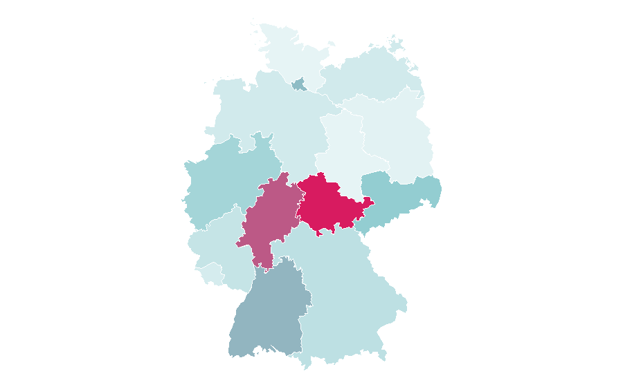 Affinity by region — License, Germany