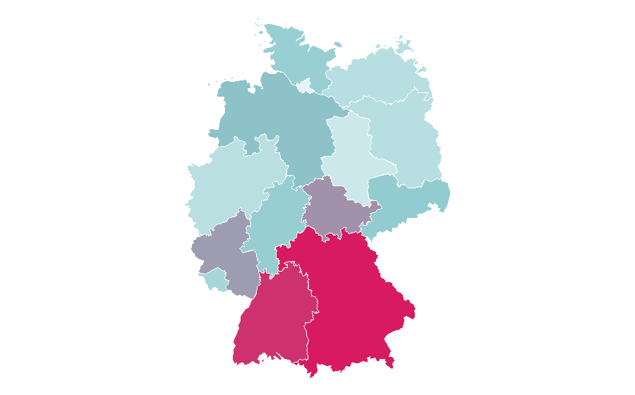 Affinity by region — Lidl Reisen, Germany