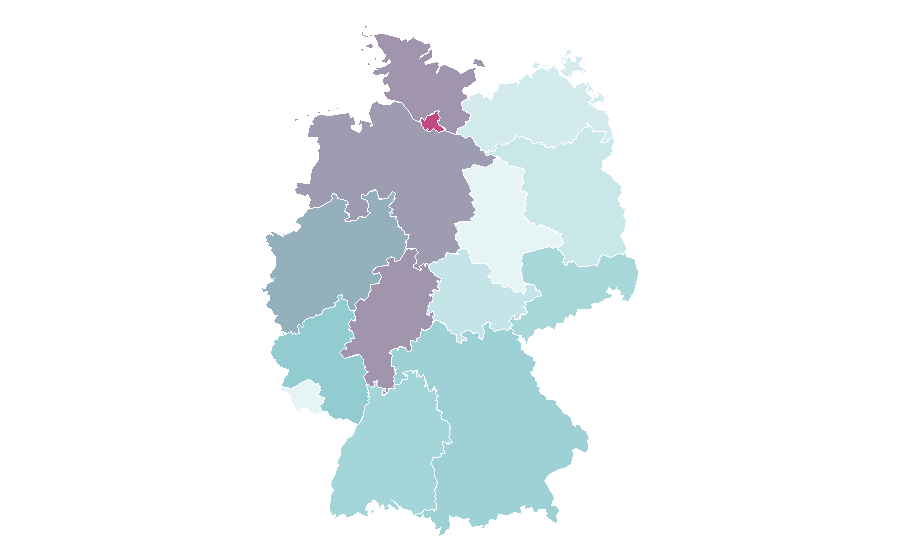 Affinity by region — Live action role-playing game, Germany