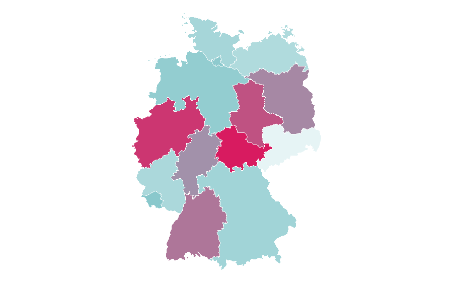 Affinity by region — Livestream, Germany