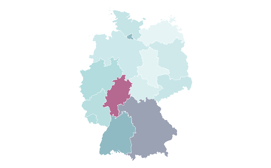 Affinity by region — Llama, Germany