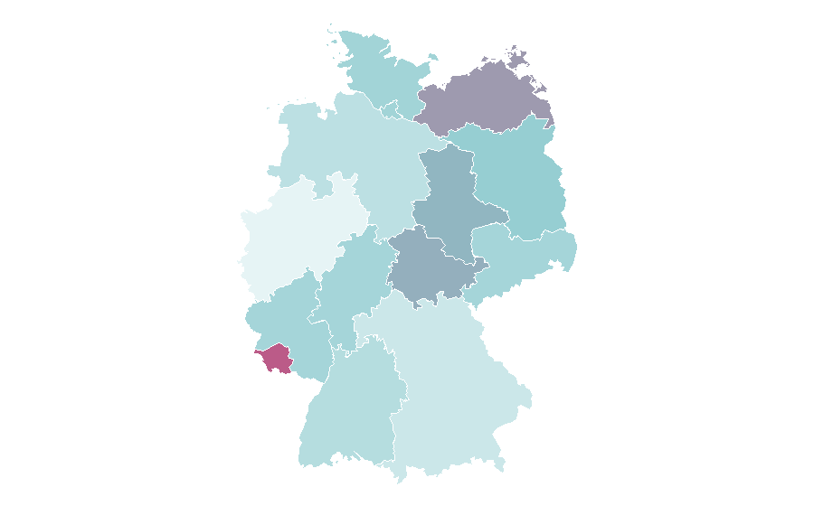 Affinity by region — Local area network, Germany