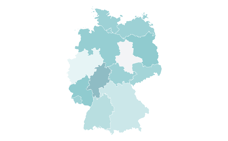 Affinität nach Region — Local bike shop, Deutschland