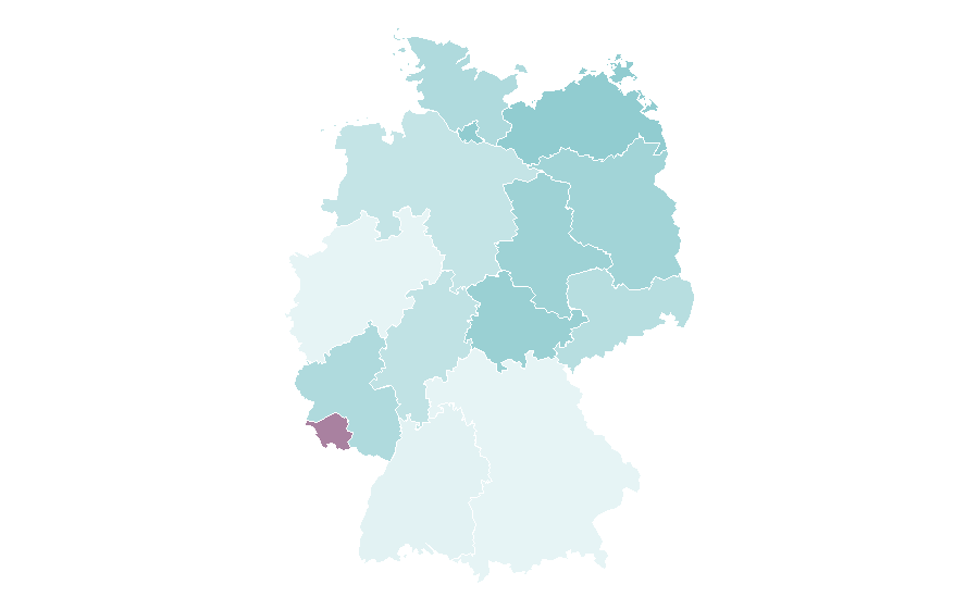 Affinity by region — Long underwear, Germany