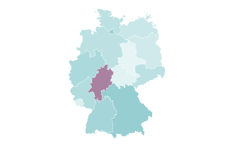 Affinity by region — Lord of the Rings (musical), Germany