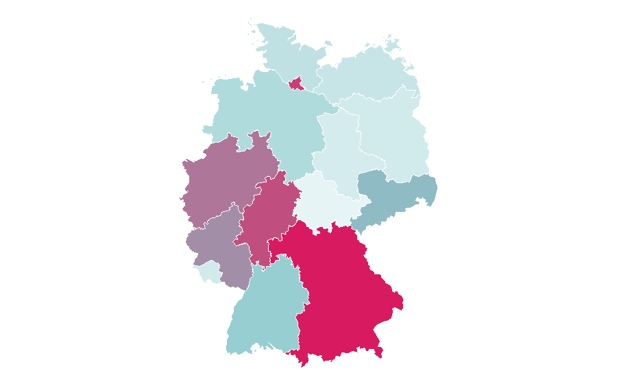 Affinité par région — L'Osteria, Allemagne
