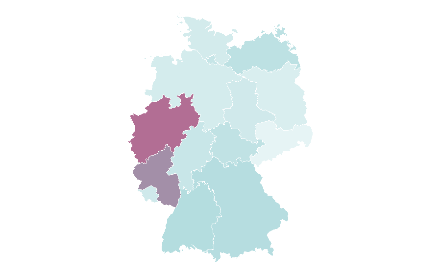 Affinity by region — Lotto 6/49, Germany