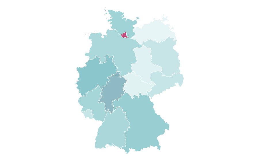 Affinity by region — Love Is Blind, Germany