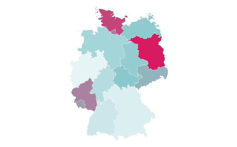 Affinity by region — Love to Travel, Germany