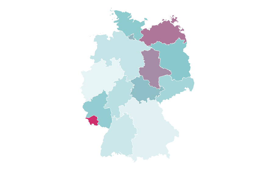 Affinity by region — Low-cost carrier, Germany