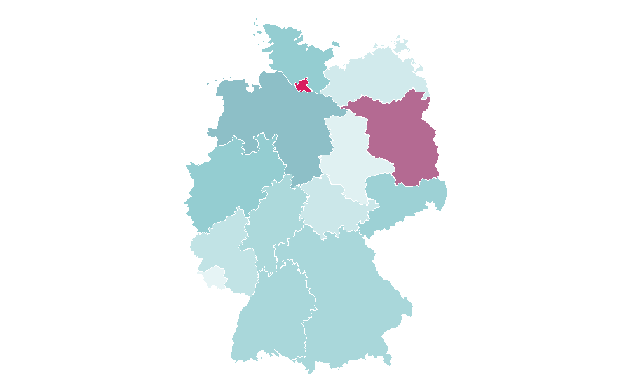 Affinity by region — Luisa Neubauer, Germany