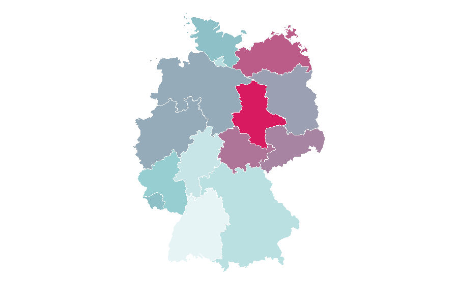 Affinity by region — LVL UP, Germany
