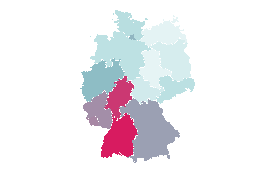 Affinity by region — Lyon, Germany