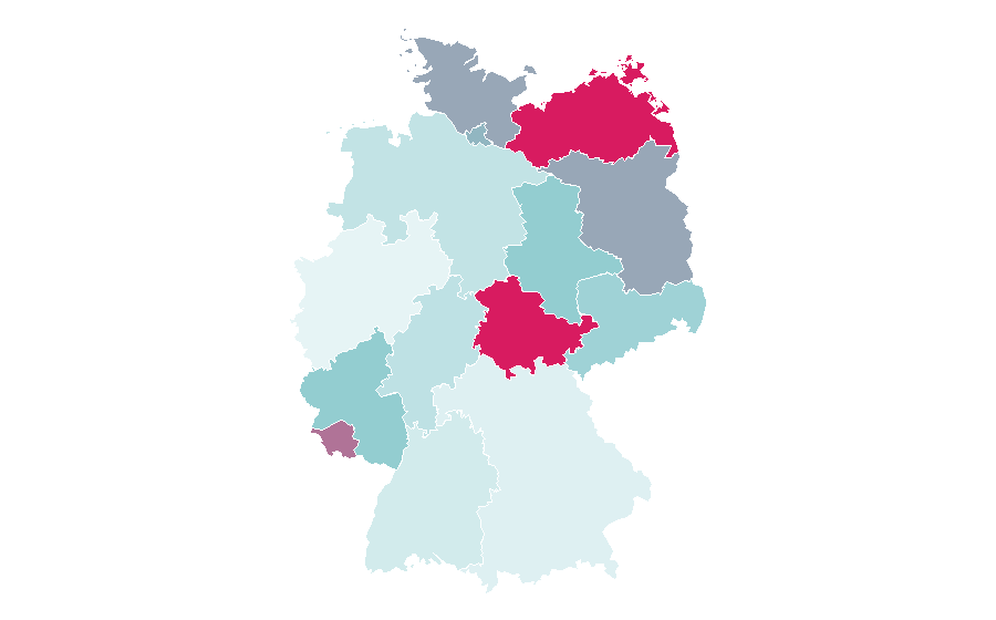 Affinity by region — Machine embroidery, Germany