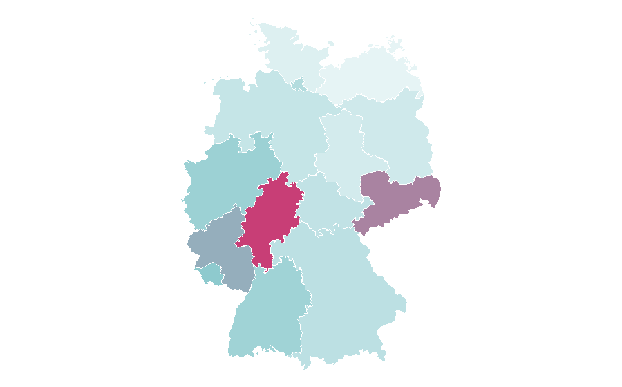 Affinity by region — Machine (mechanical), Germany