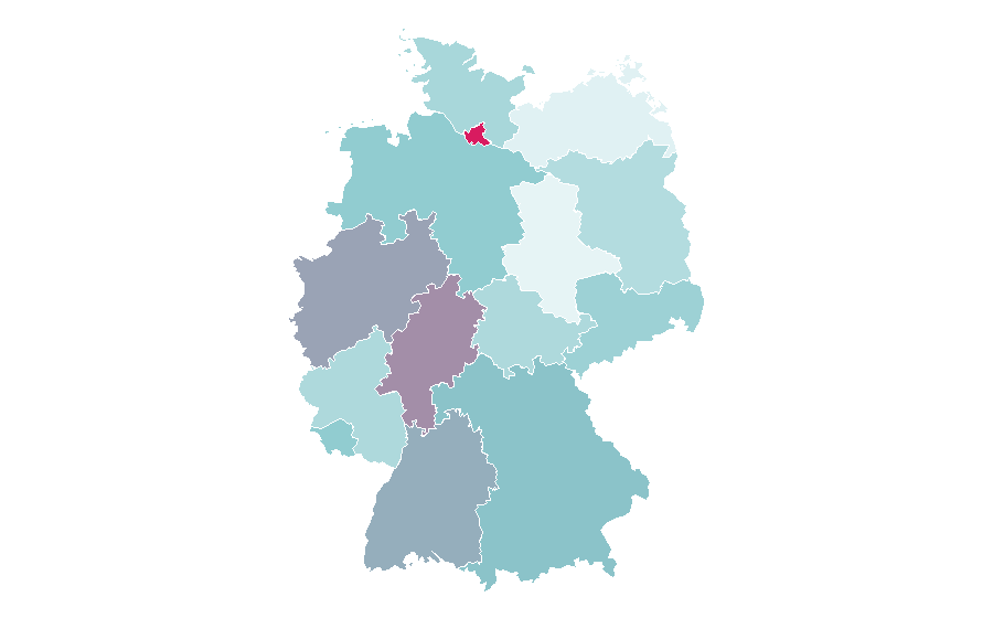 Affinity by region — Macintosh, Germany