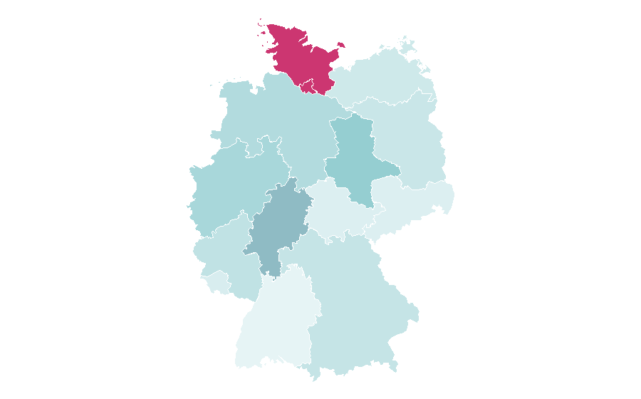 Affinity by region — Mad (TV series), Germany
