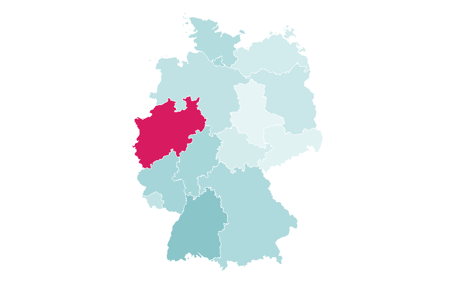 Affinity by region — Mädchenflohmarkt, Germany