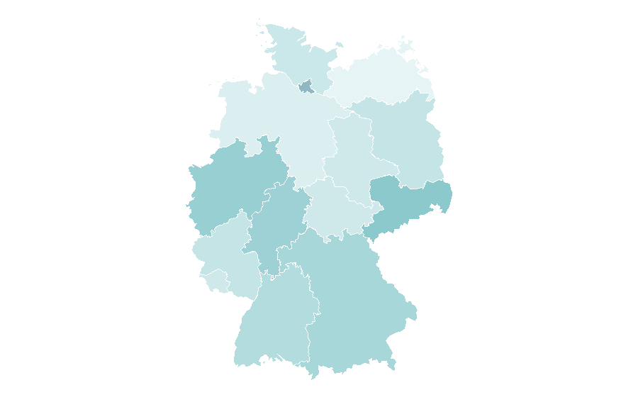 Affinità per regione — Madonna, Germania