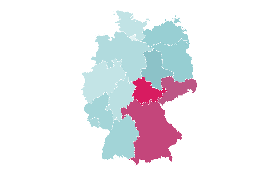 Affinity by region — Magdalena Neuner, Germany