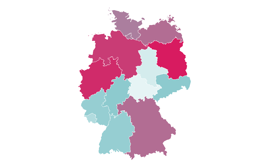 Affinité par région — Magenta, Allemagne
