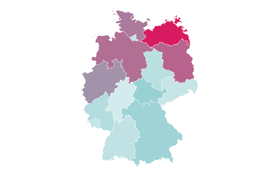 Affinité par région — Magenta TV, Allemagne