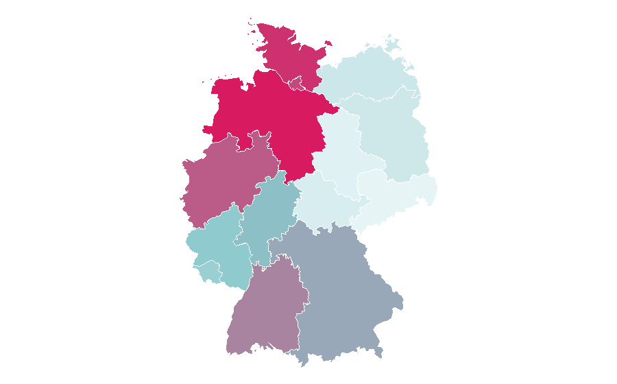Affinity by region — Magnesium Verla, Germany