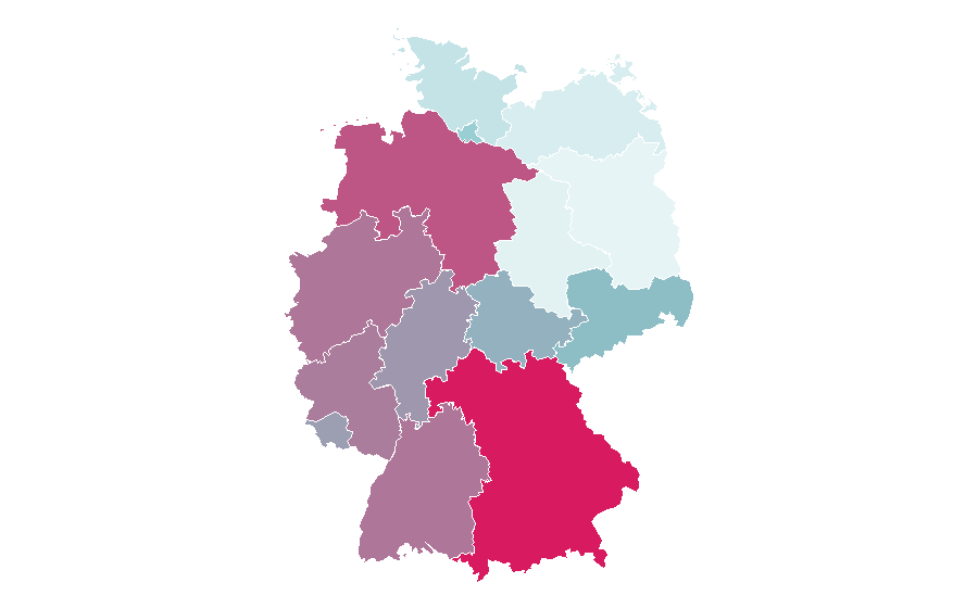 Affinity by region — Mahatma Gandhi, Germany