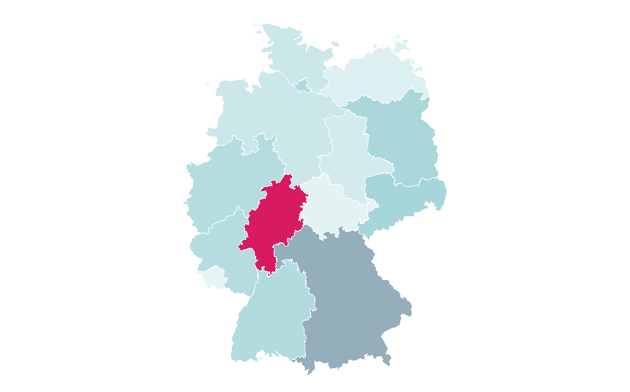 Affinità per regione — Mail, Germania