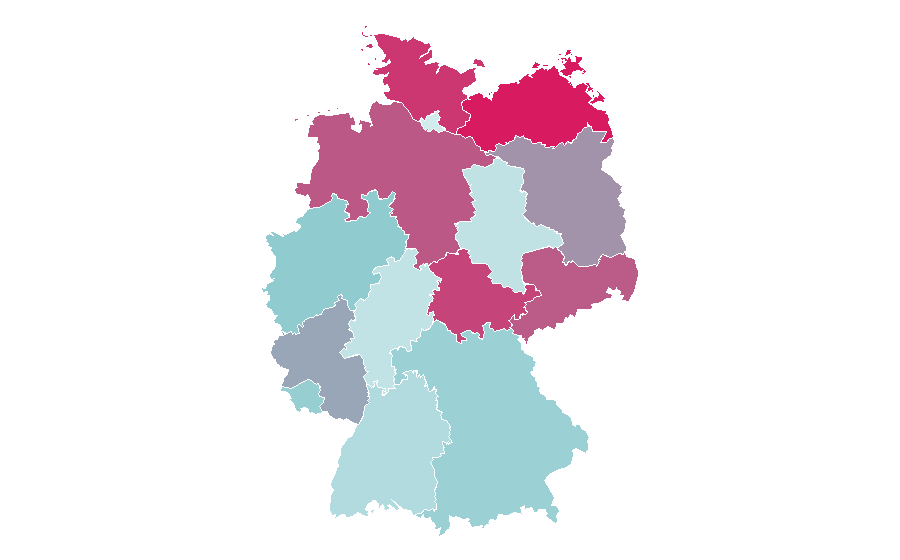 Affinity by region — Makerist, Germany