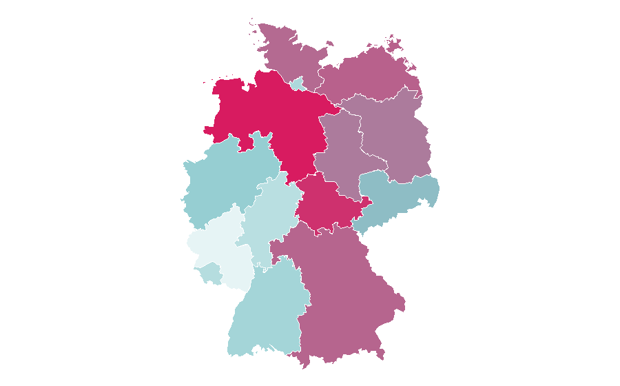 Affinité par région — Makita, Allemagne