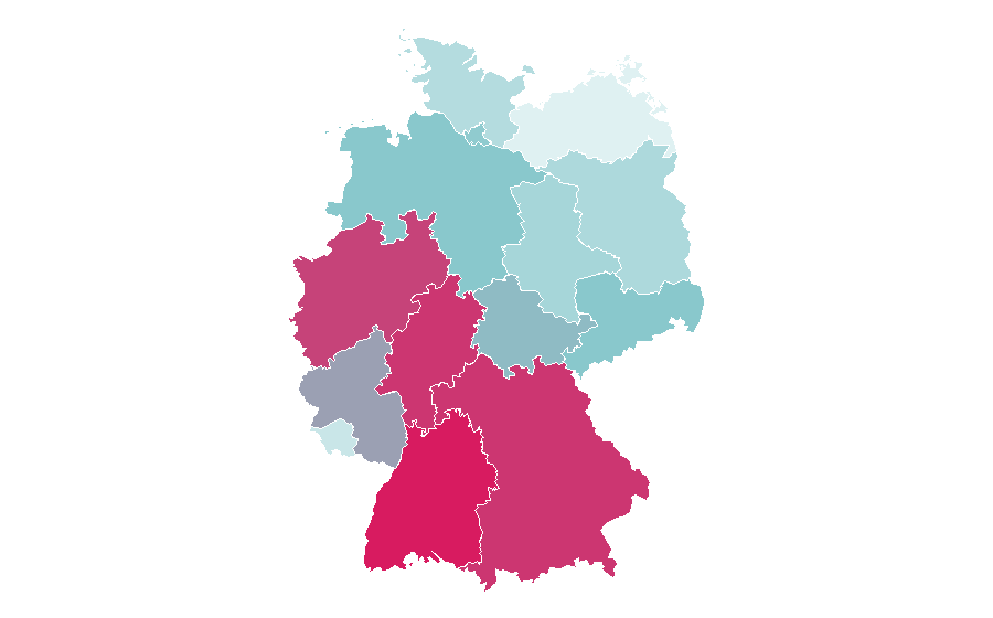 Affinity by region — Maldives, Germany