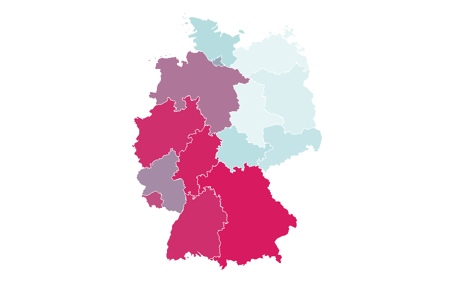 Affinity by region — Malibu Rum, Germany