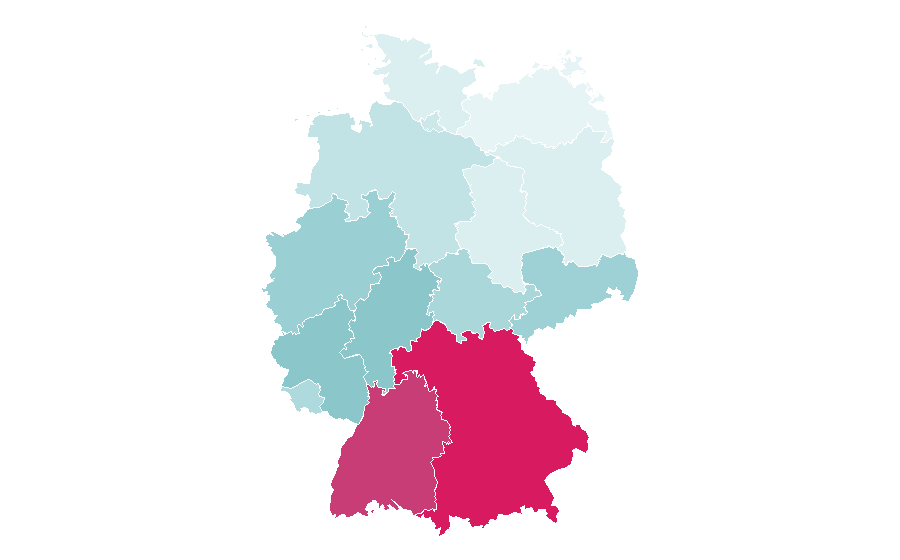 Affinity by region — Mammut, Germany