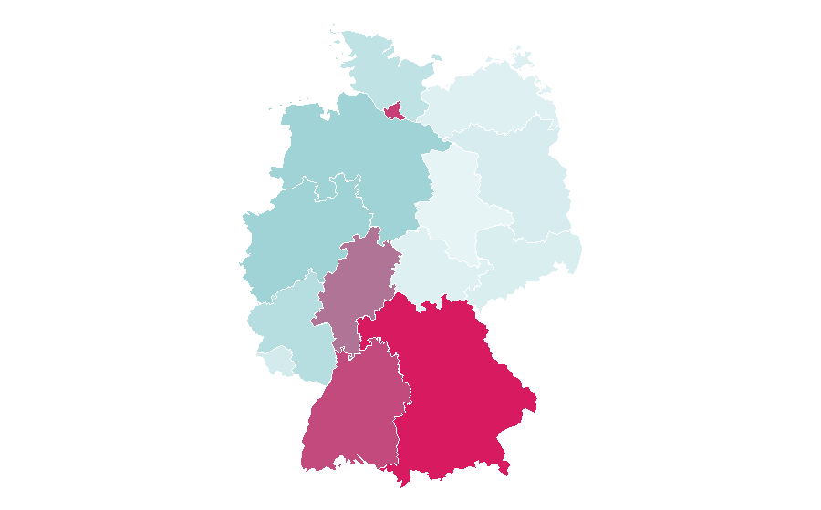 Affinity by region — manager magazin, Germany