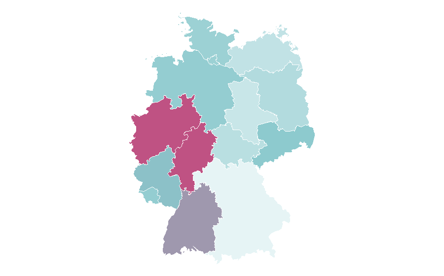 Affinity by region — Mangaka, Germany
