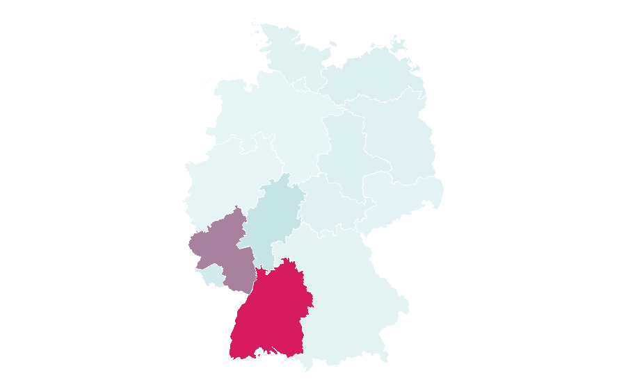 Affinity by region — Mannheim University of Applied Sciences, Germany