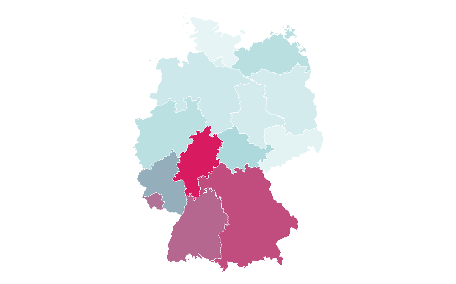 Affinity by region — Manorama Online, Germany