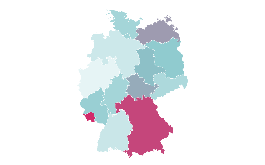 Affinity by region — Manual transmission, Germany