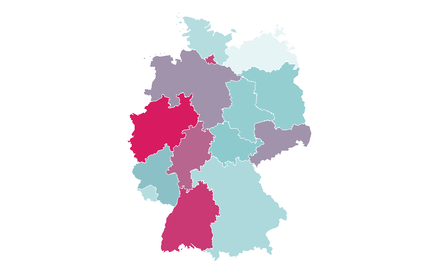 Affinité par région — Manuka honey, Allemagne