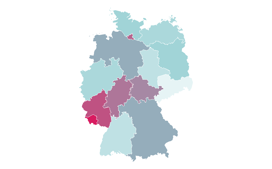 Affinity by region — Marching band, Germany